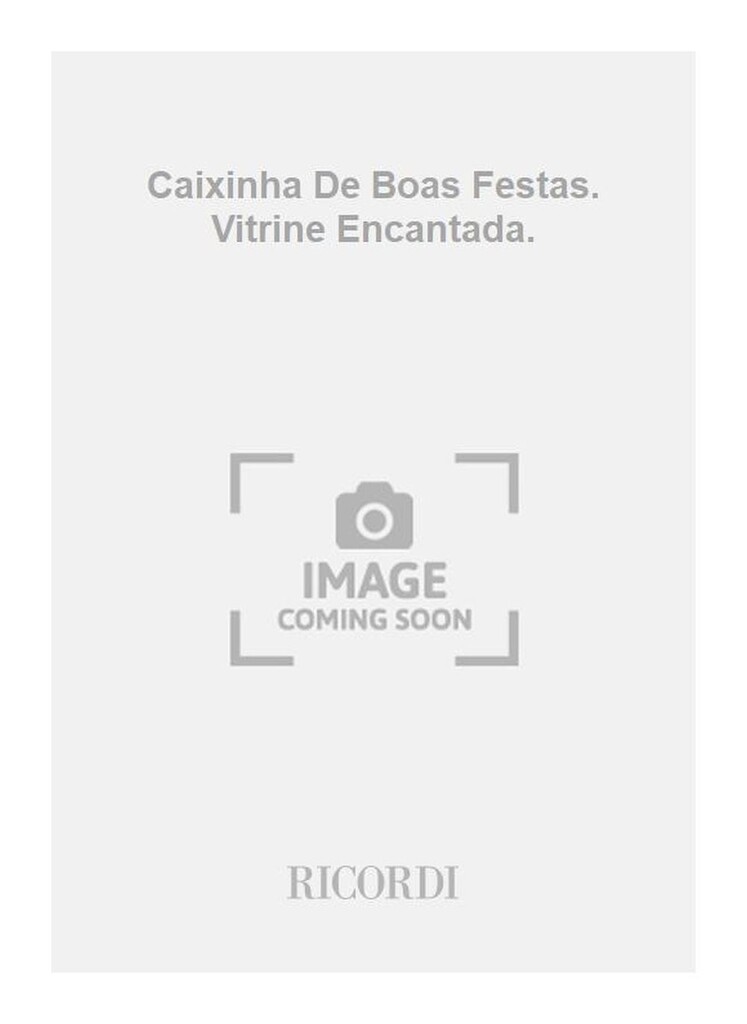 Caixinha De Boas Festas. Vitrine Encantada.
